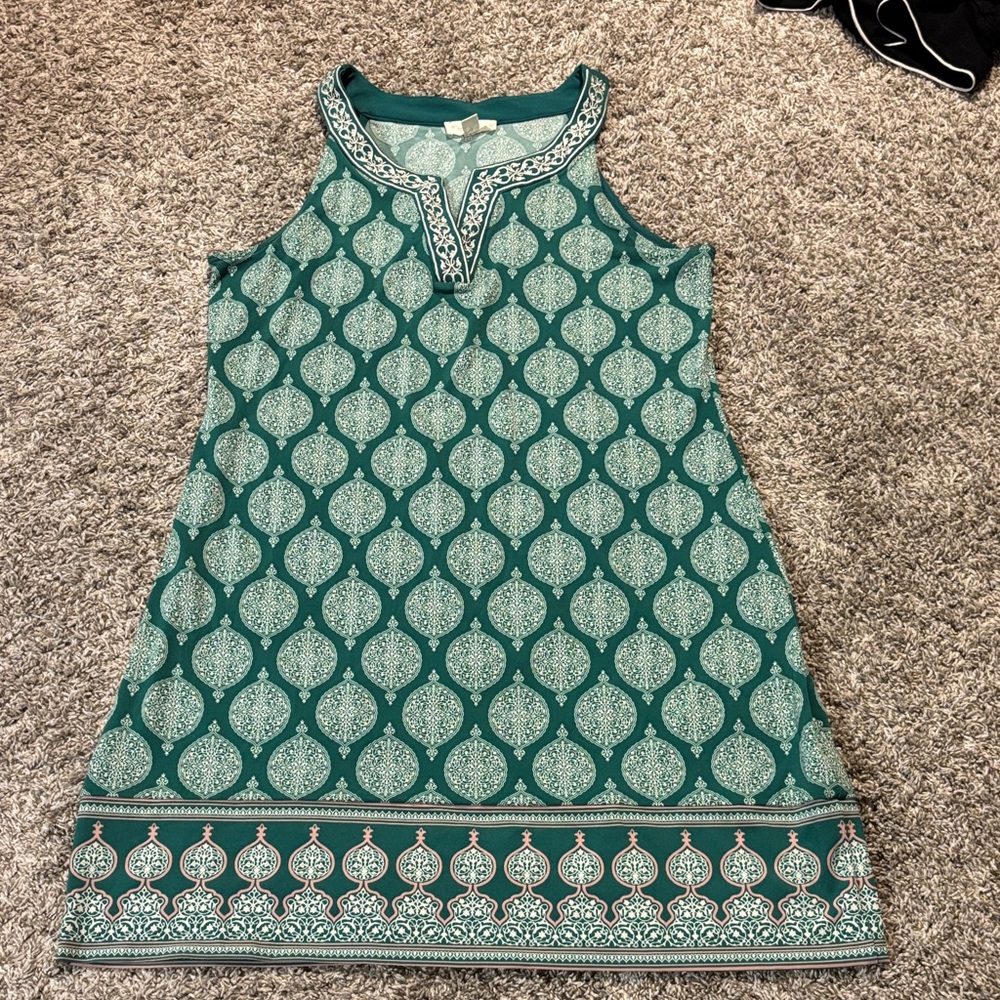 Alhambra Embroidered Trim Knit Dress